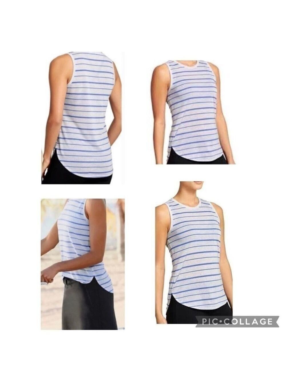 Athleta Striped Asana Tank